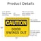 Signmission Door Swings Out, 14 in W x Rectangle, Aluminum OS-2PACK-CS-A-1014-L-19151 - alternate 8